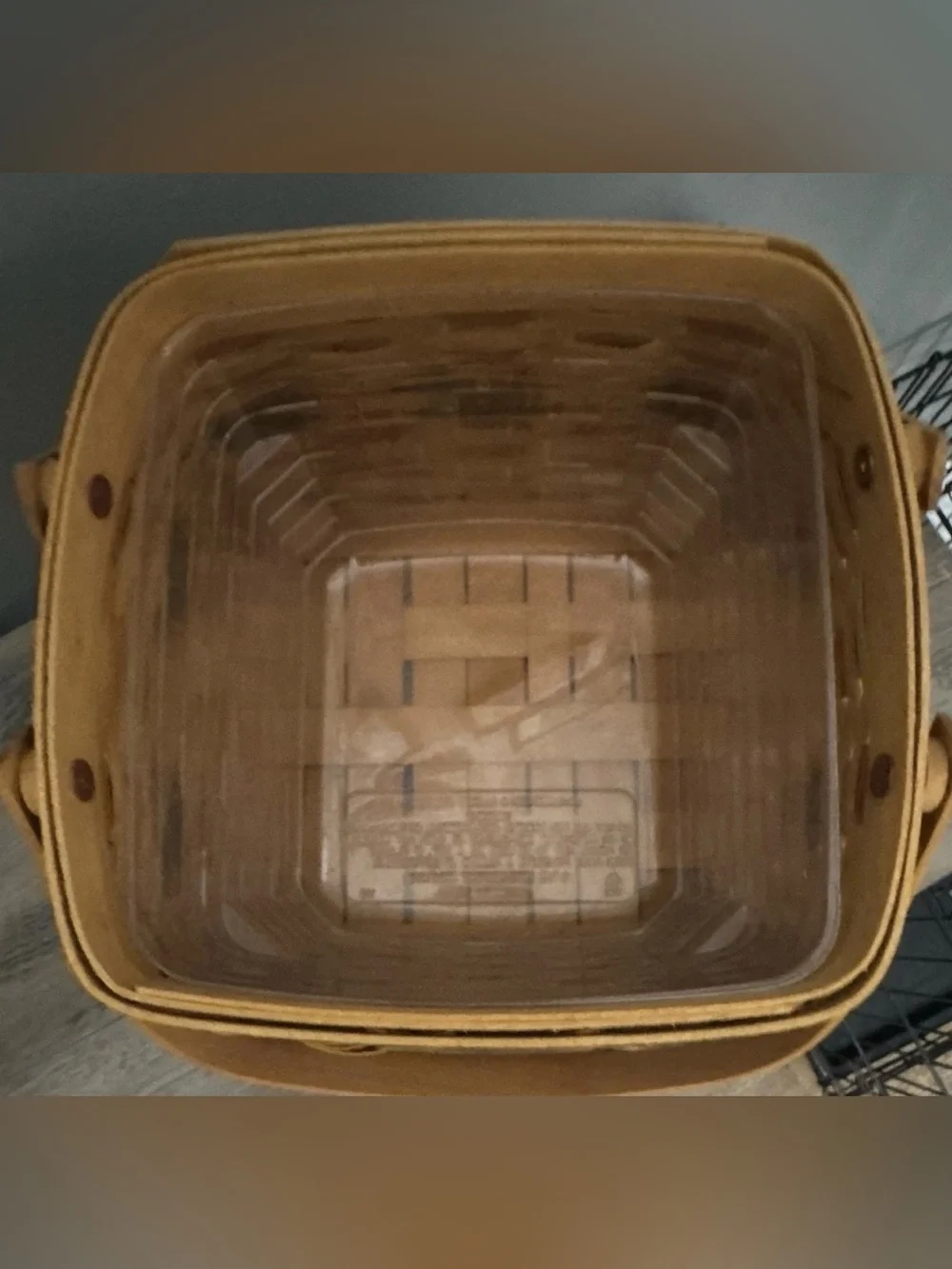 Longaberger 2000 Christmas Deck the Halls Small Storage Basket w/ Liner
